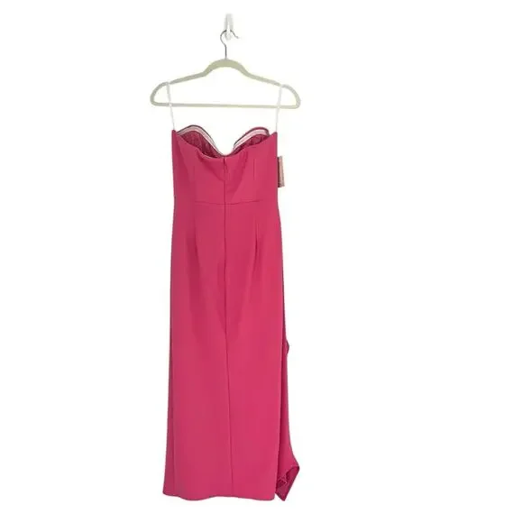 Katie May Rowan Dress Sz M Pink Punch cocktail gown Summer sweetheart corset Dresses